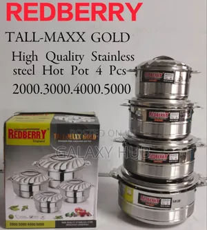 Redberry Stainless Steel Insulated Hotpot 4pcs