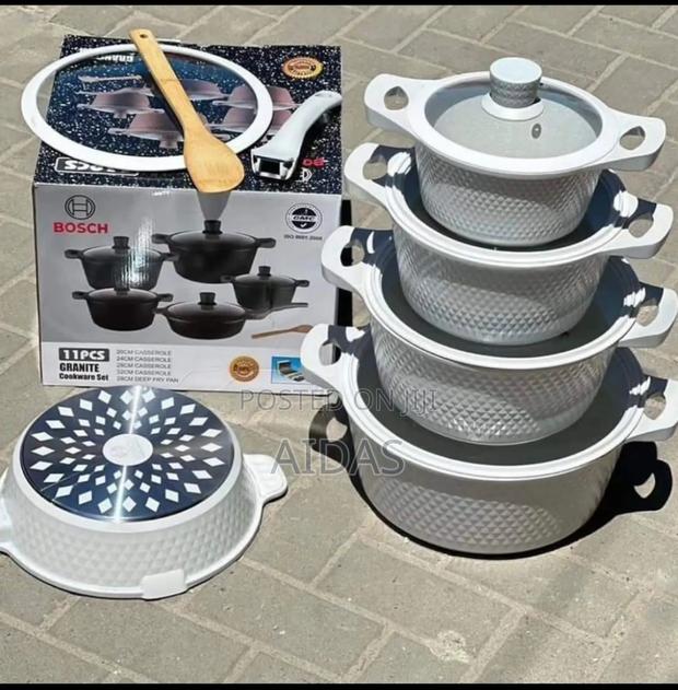 11 PCS New Design Bosh Granite Design Cookware Set