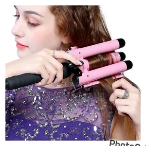 Hair Curler With Tripple Barrel Iron