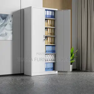 Cabinets: Casual White Storage Unit With Adjustable Shelving