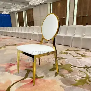 Home Chairs ; Banquet Stainless O-Shaped Dining Chair