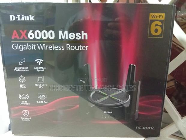 D-Link Dir-X6080z Ax6000 Wi-Fi 6 Gigabit Mesh Router - main view