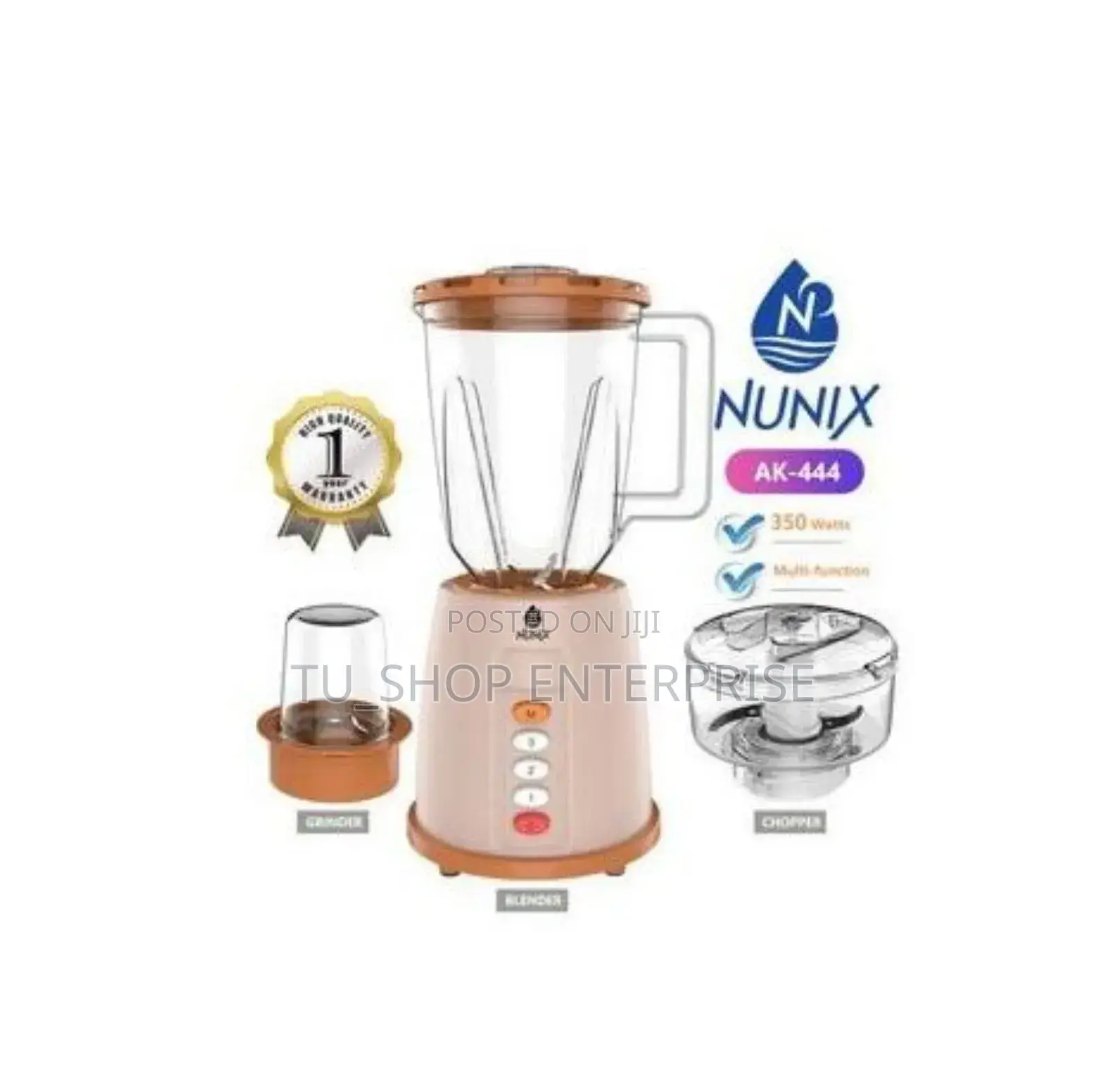 Nunix Ak-444 - 3 in 1 Blender, Grinder Chopper