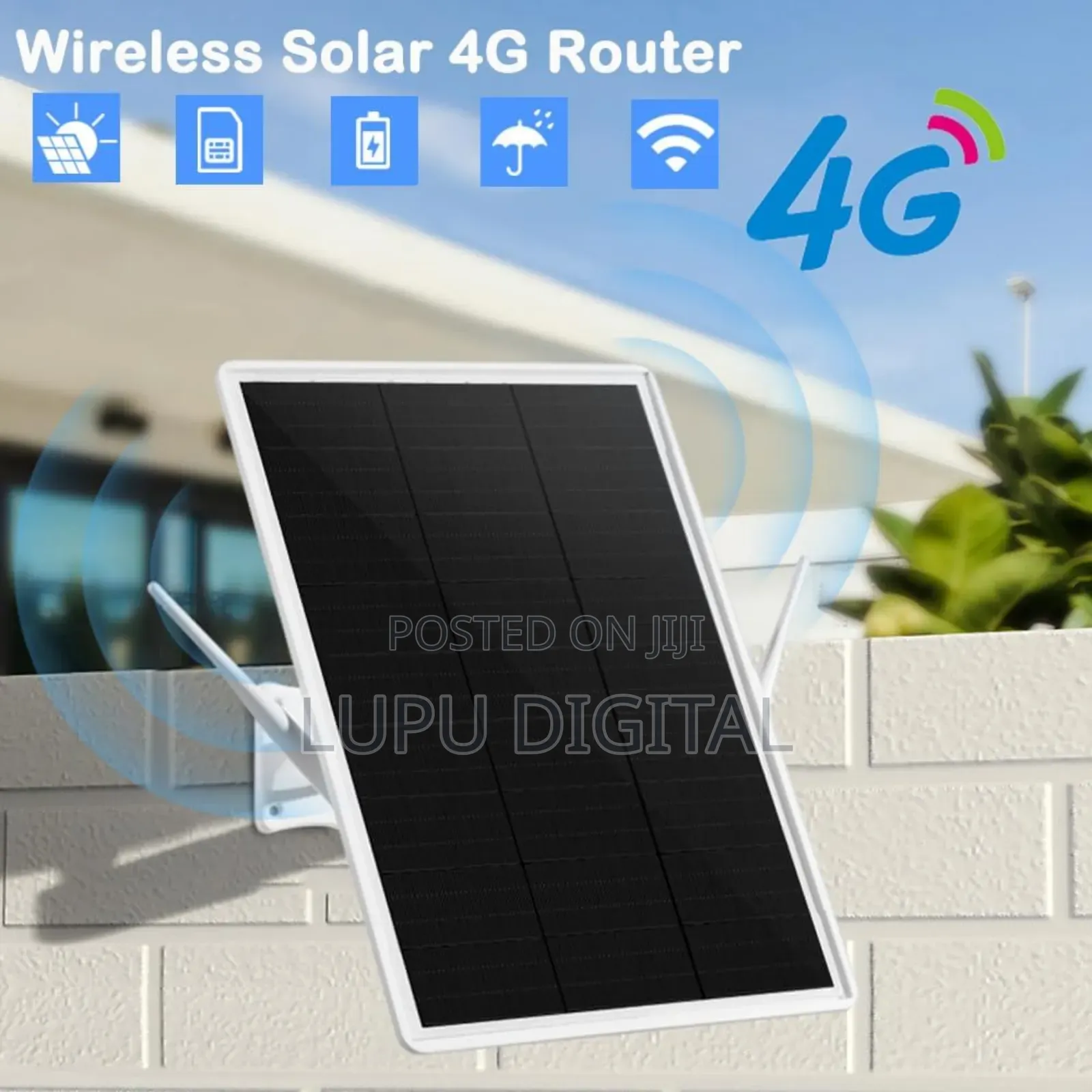 Outdoor Long Range Wireless Sim Card Solar 4g Wifi Router