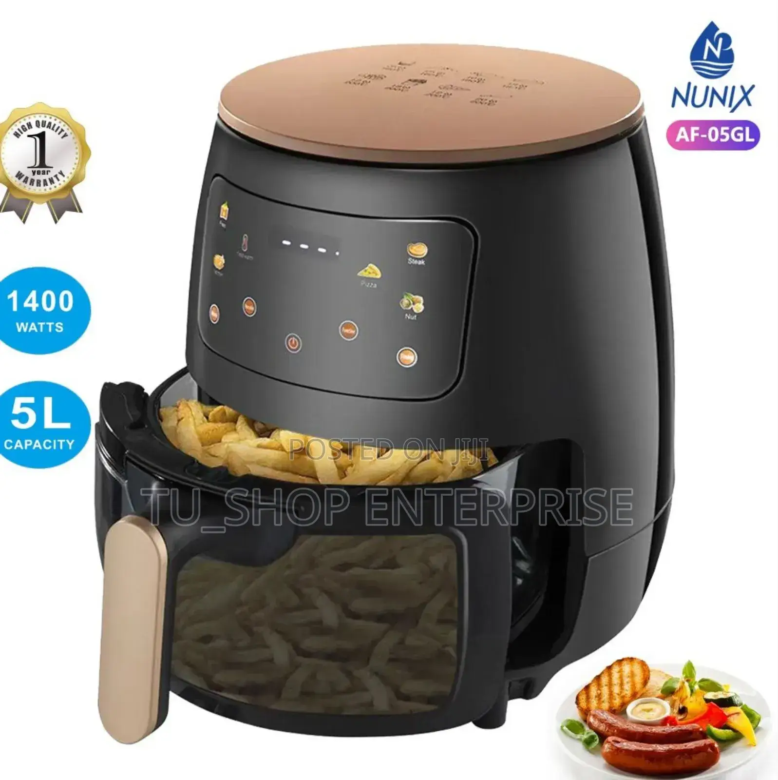 Airfryer 6l 5 Litres Nunix Airfryer