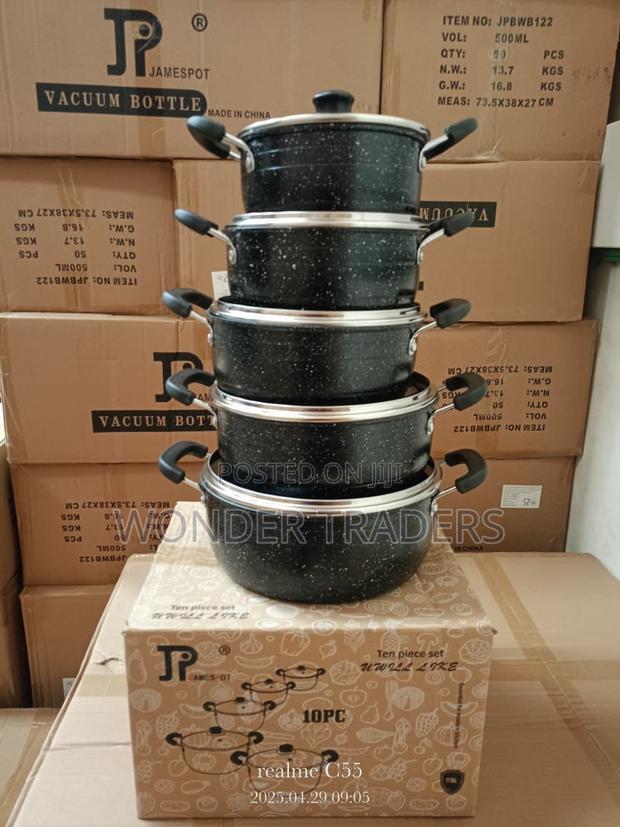 New Model 10 Pieces Jp Non Stick Cookware Set - main view