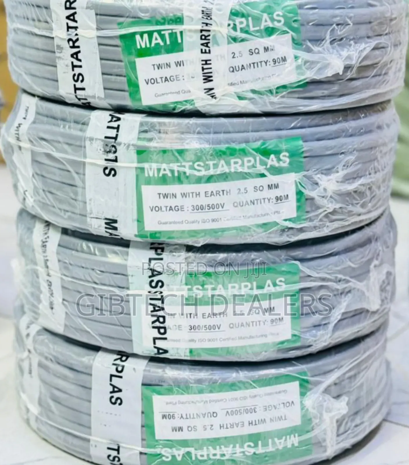 4.0mm Mattsa Twin Cable With Earth 90m