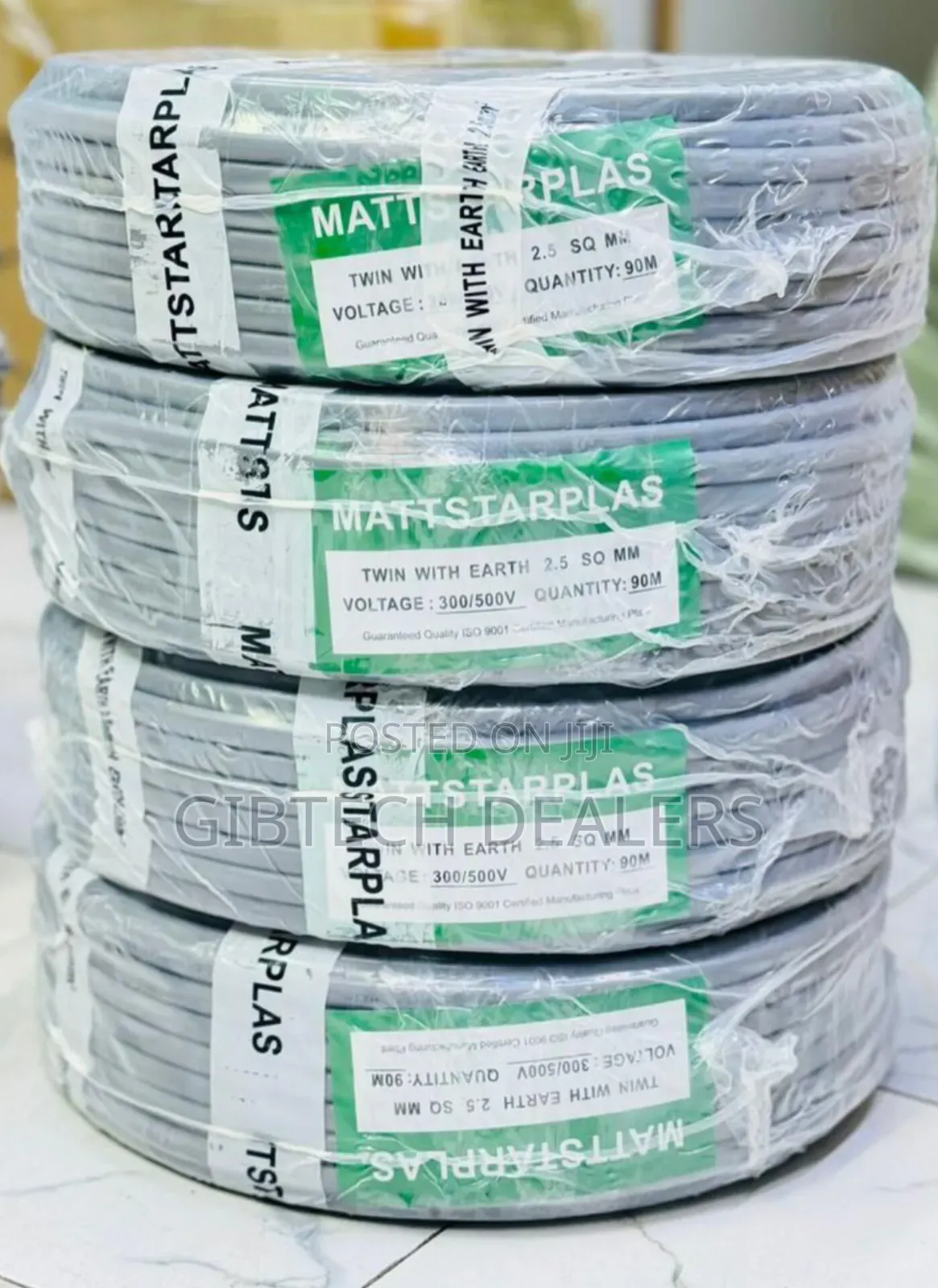 Mattsa 4.0mm Twin Cable With Earth 90mtrs