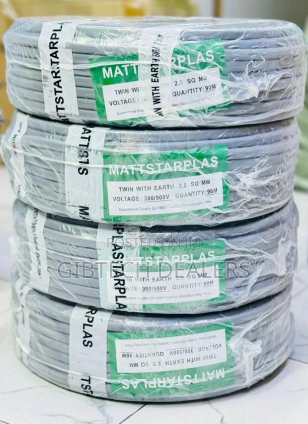 Mattsa 4.0mm Twin Cable With Earth 90mtrs
