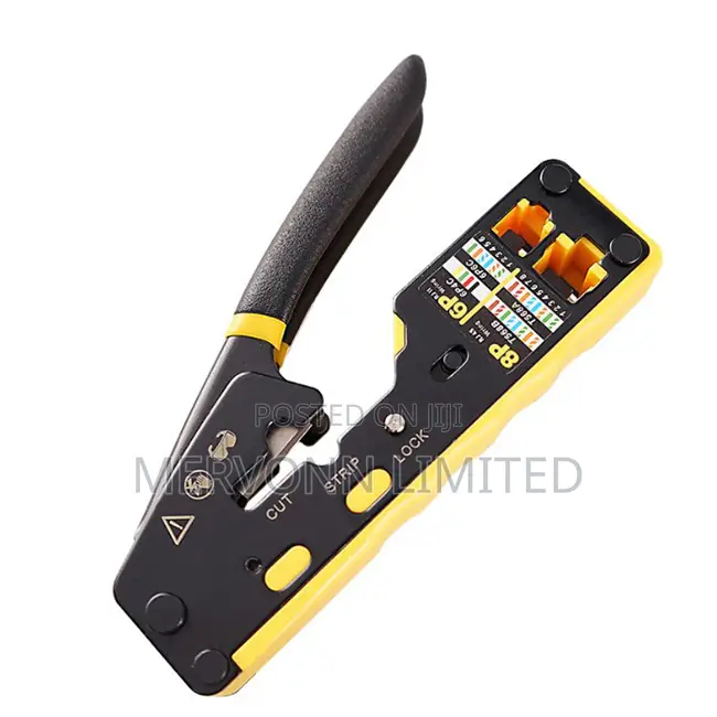 Passthrough Crimping Tool for Rj45 Cables