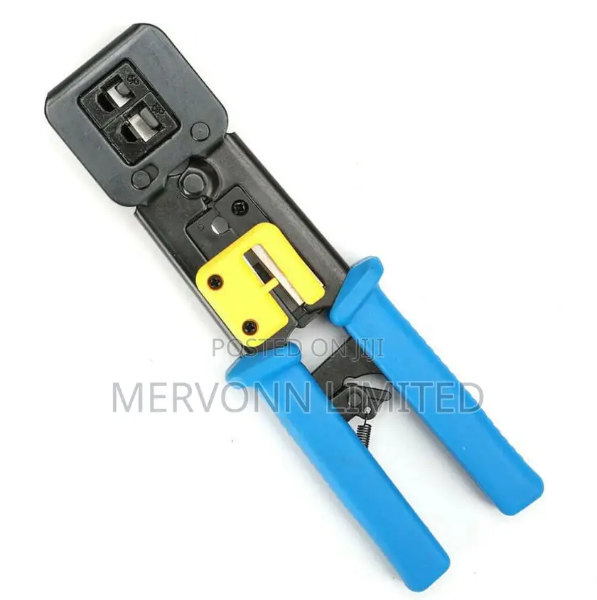 Durable Pass Through Crimping Tool for Cat5e/Cat6