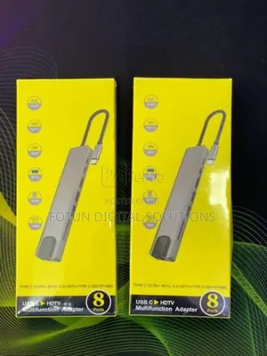 Type-C 8-in-1 Adapter – All Essential Ports in One Hub