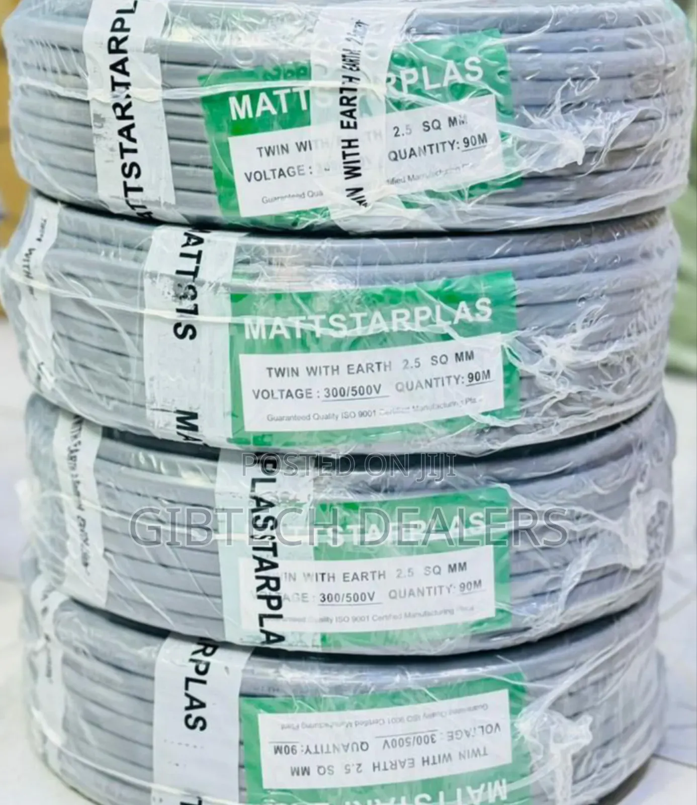6.0mm Mattsa Twin Cable With Earth 90m