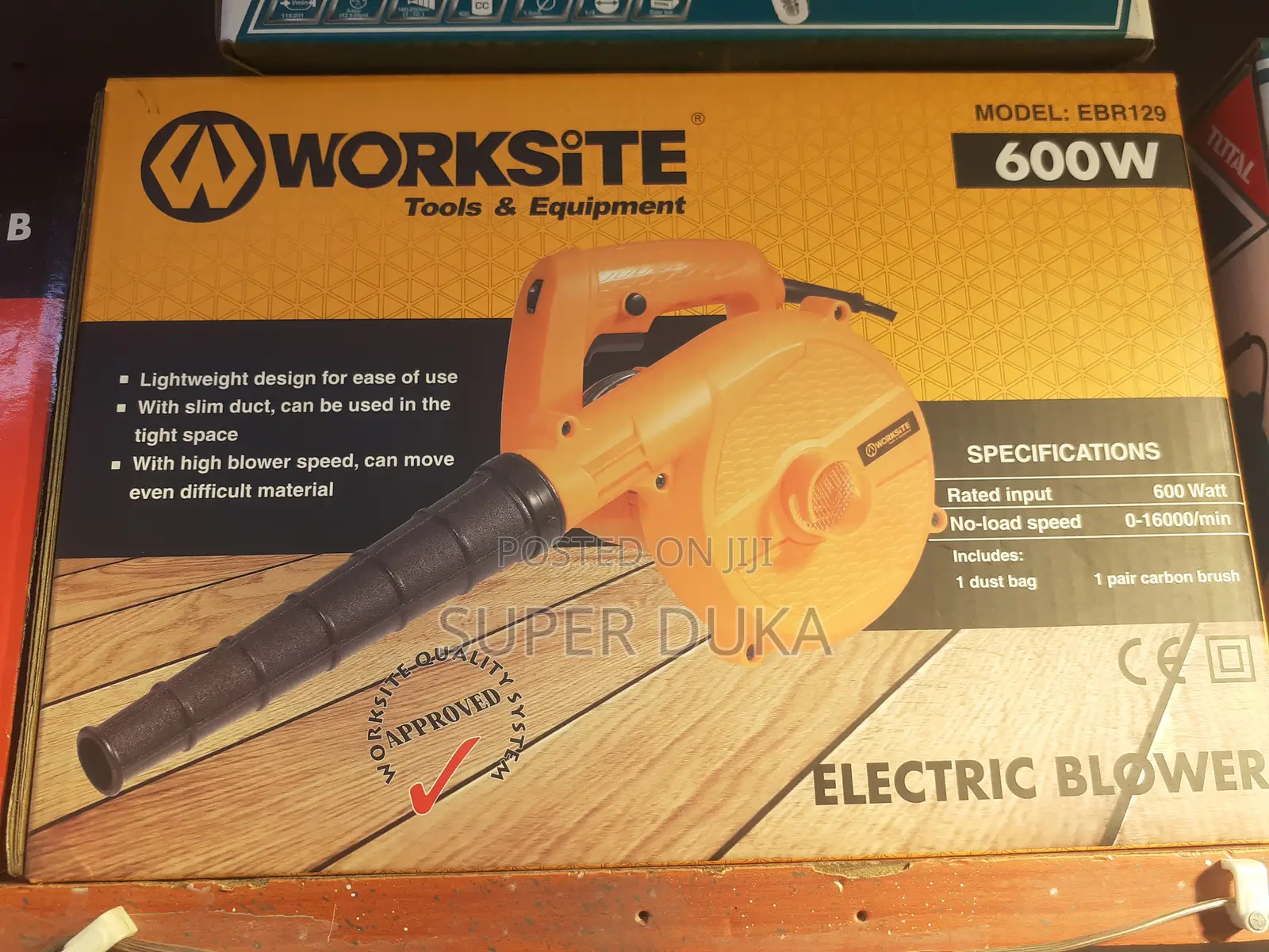 Worksite Ebr129 - 600 W Electric Blower.Very Effective