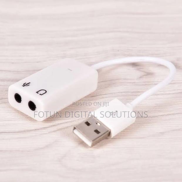Usb Sound Adapter – External Audio Card for Mic Headphones