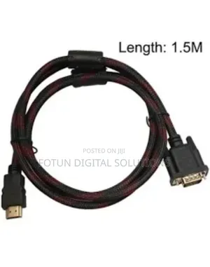 Video Converter Cable – Vga to Hdmi With Audio Support