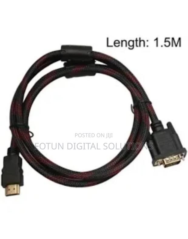Video Converter Cable – Vga to Hdmi With Audio Support