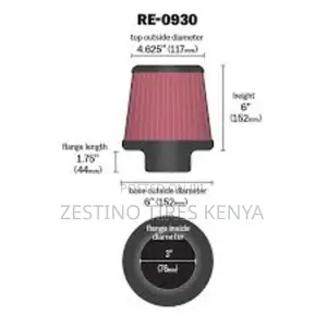 Genuine K N Air Filter 3'' Inlet Id