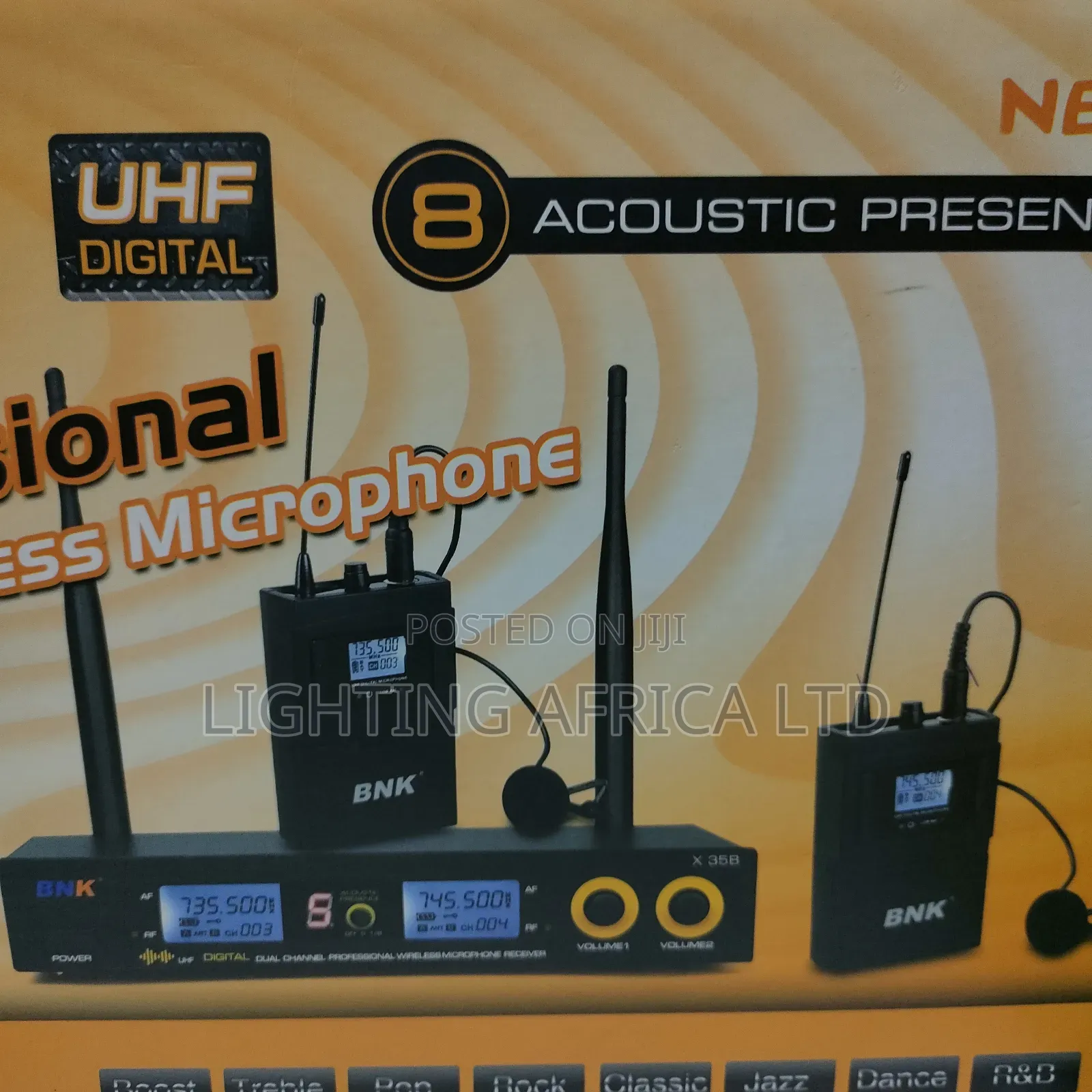 BNK X35b Lapel Dual Tie Microphone Wireless Proffesional