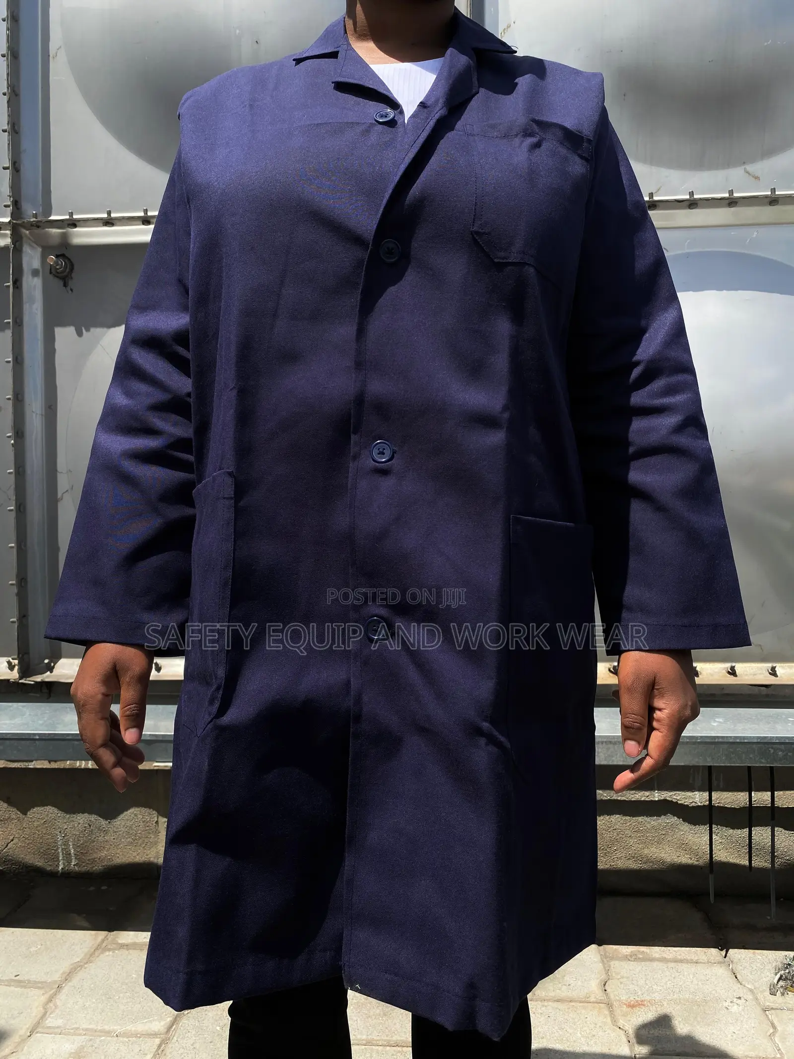 Dust Coat With Custom Branding Option For Company Staff.