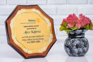Octagon Wooden Award