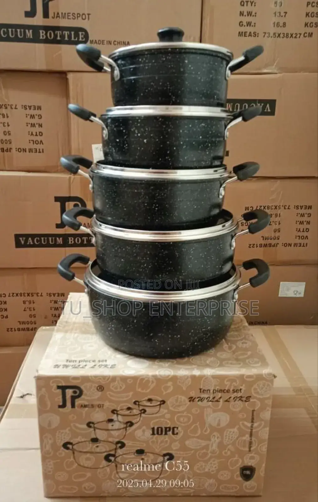 Cookware! 10 Pieces Jp Non Stick Cookware Set