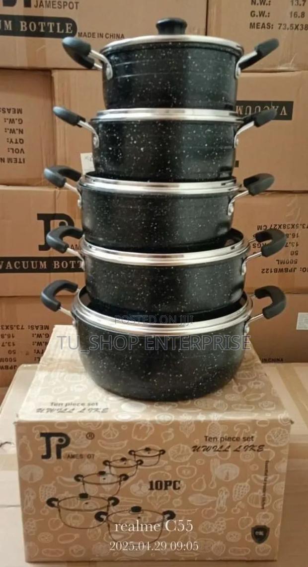 Cookware! 10 Pieces #Jp Non Stick Cookware Set !