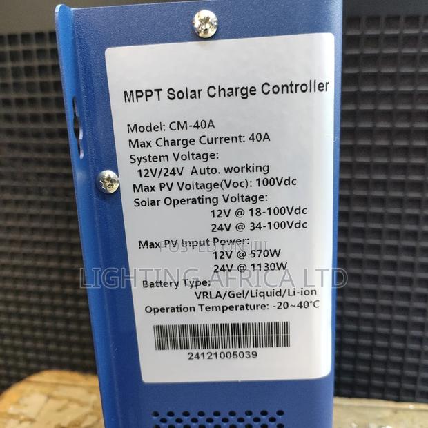 Smart 40a Snadi MPPT Solar Charger Controller 12v /24v ,100 Voc - thumbnail 3