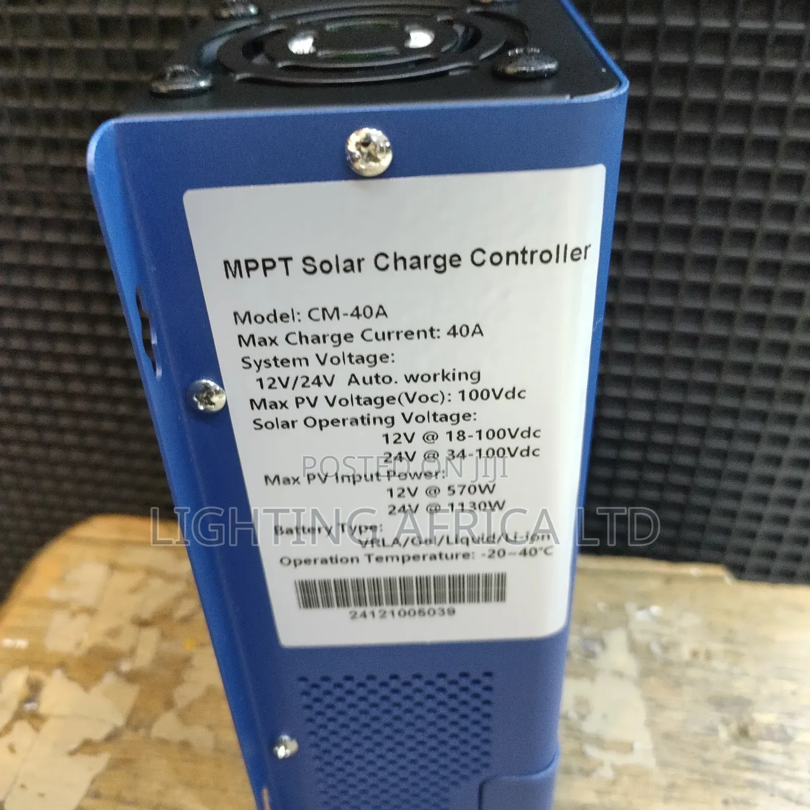 40a MPPT Charge Controller 100 VDC Snadi