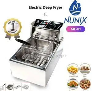 Deep Fryer!!Nunix Single Deep Fryer Machine - 6l-2500w