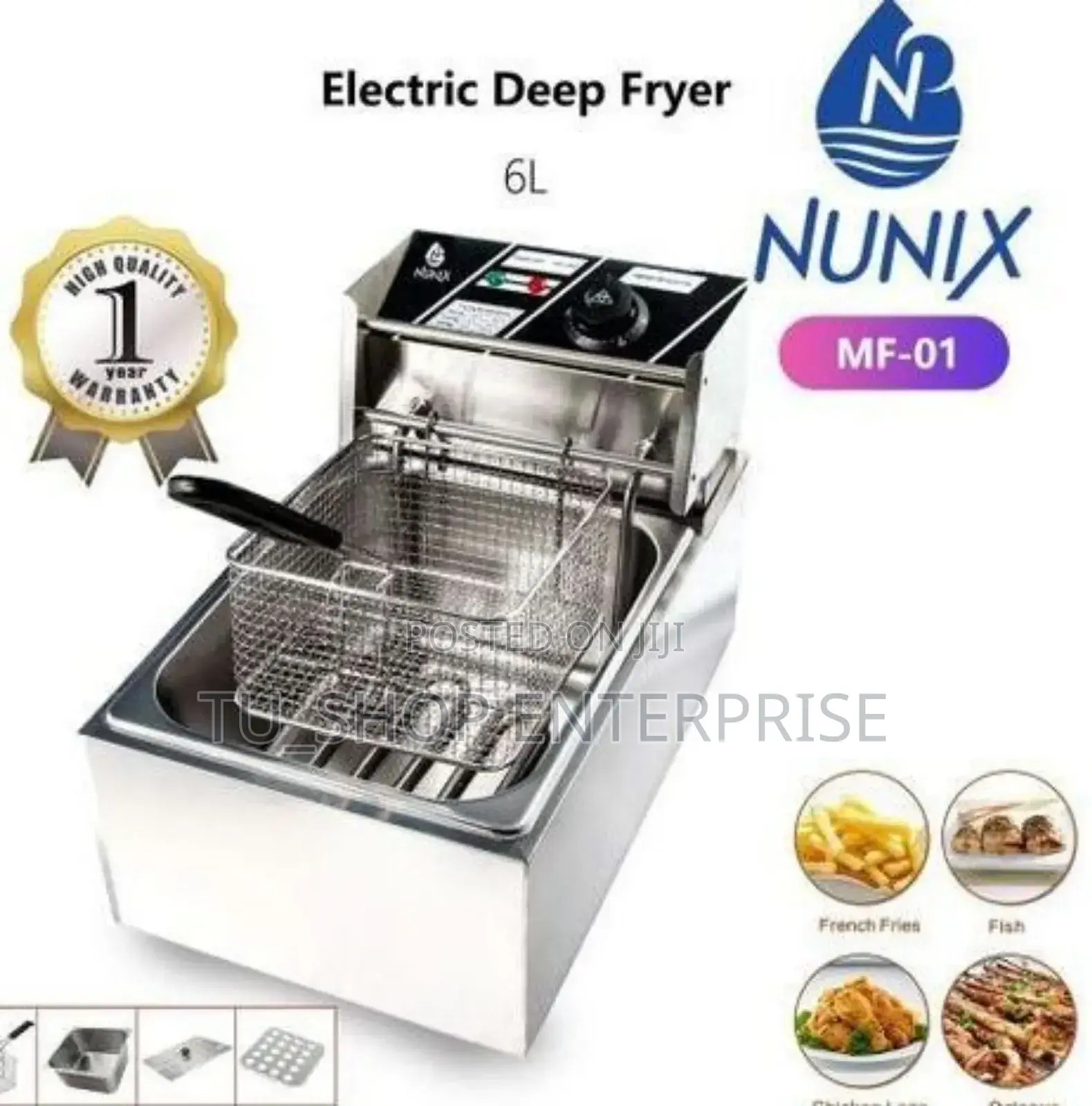 Deep Fryer! Nunix Single Deep Fryer Machine -