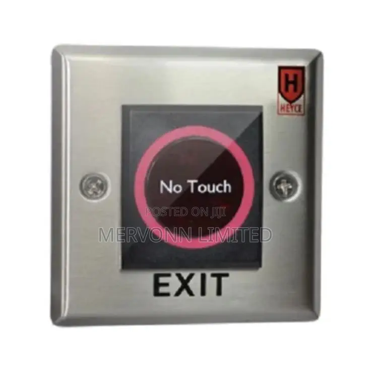 Sleek Stainless Steel No Touch Exit Button