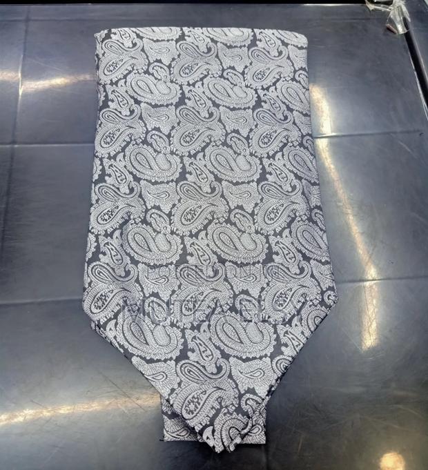 Harsh Grey Black Parsley Ascot Ties - thumbnail 3