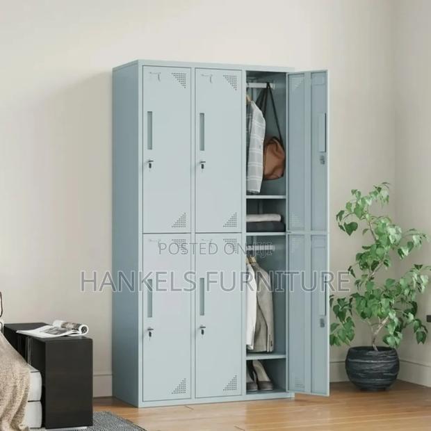 6 Door Gym. Storage Cabinets