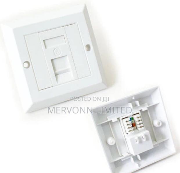 Sleek Single Data Faceplate – For Networking