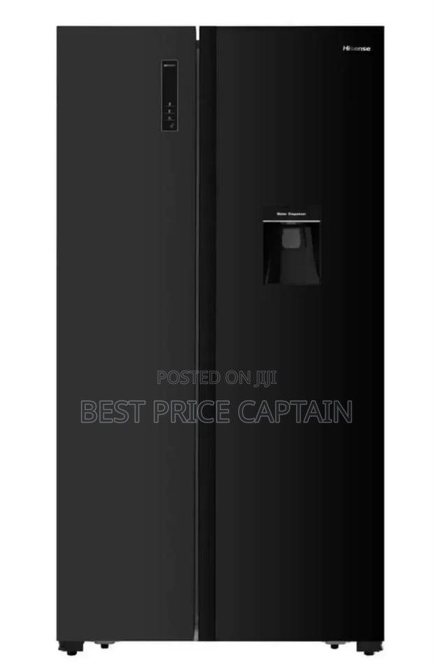 Hisense Fridge 549 Litre Non Frost Side Byside Black