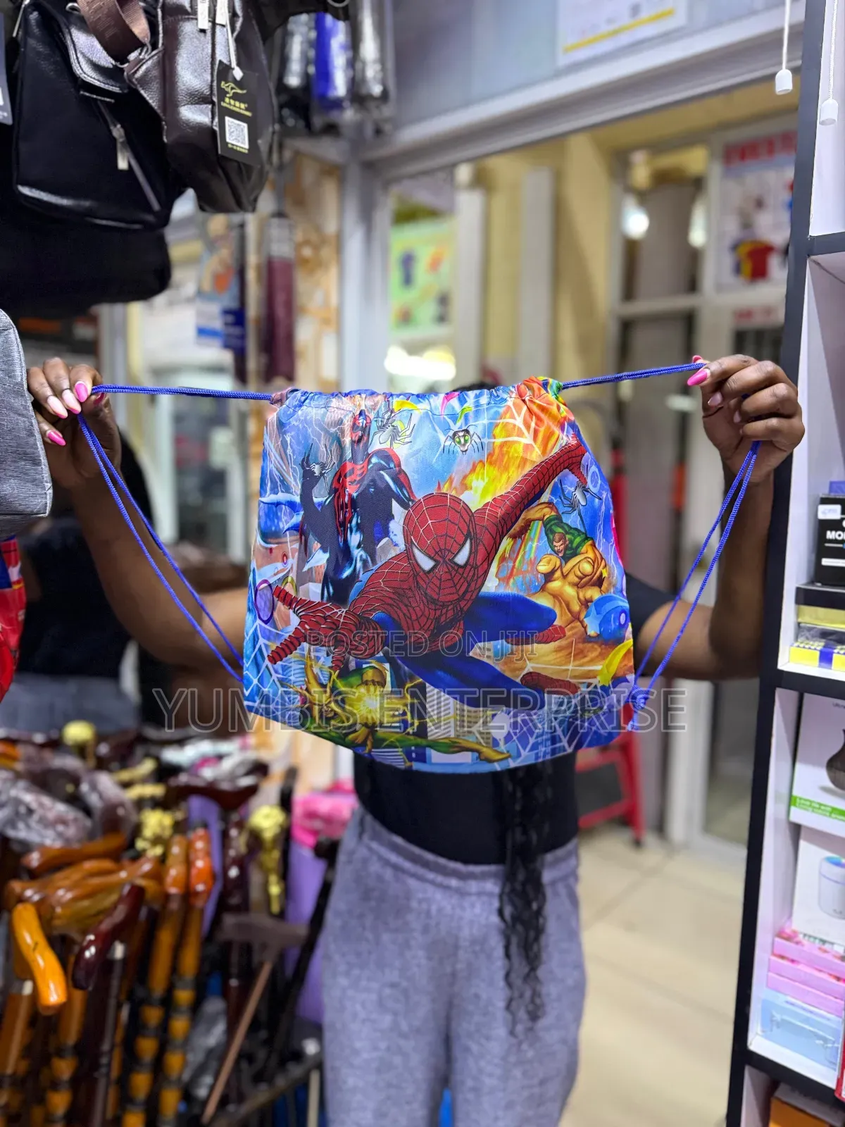 Boys Blue Spider Man Swim (Swimming Bags
