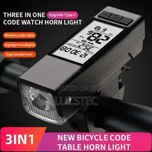 Computer Light With Lcd Display Speedometer And Horn