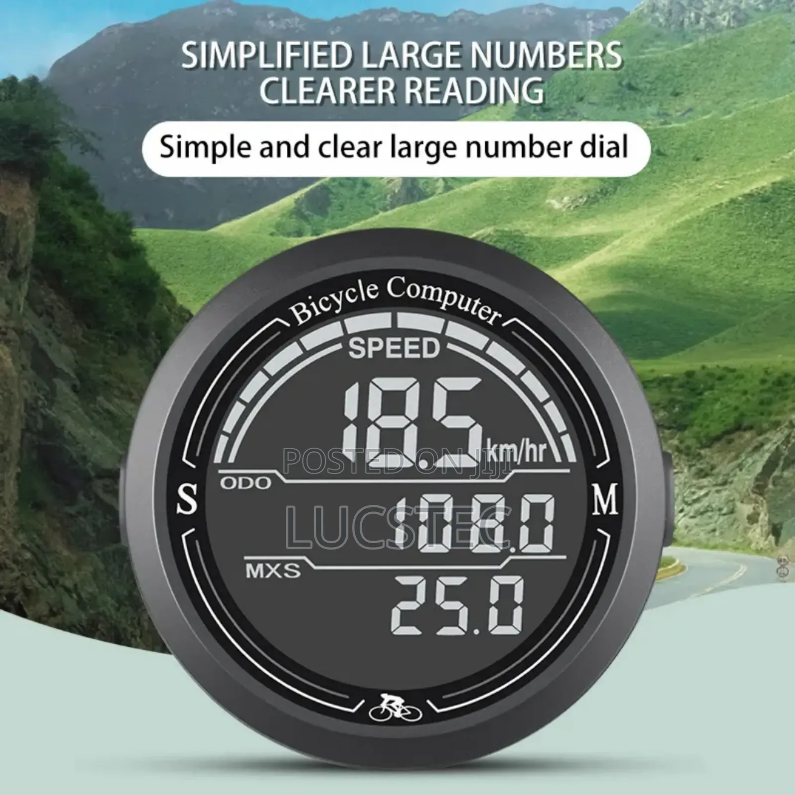 Road Bicycle Computer Luminous Waterproofbike Speed Odometer