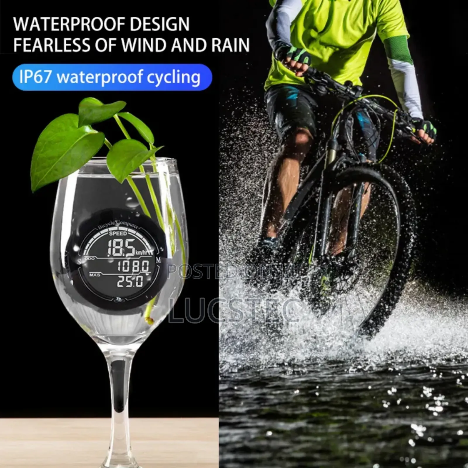 Road Bicycle Computer Luminous Waterproofbike Speed Odometer