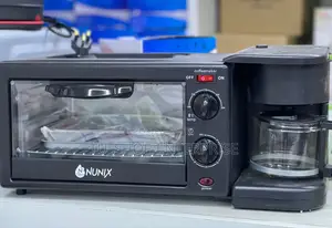 Nunix 3 in 1 Breakfast Maker; Toaster,Oven,