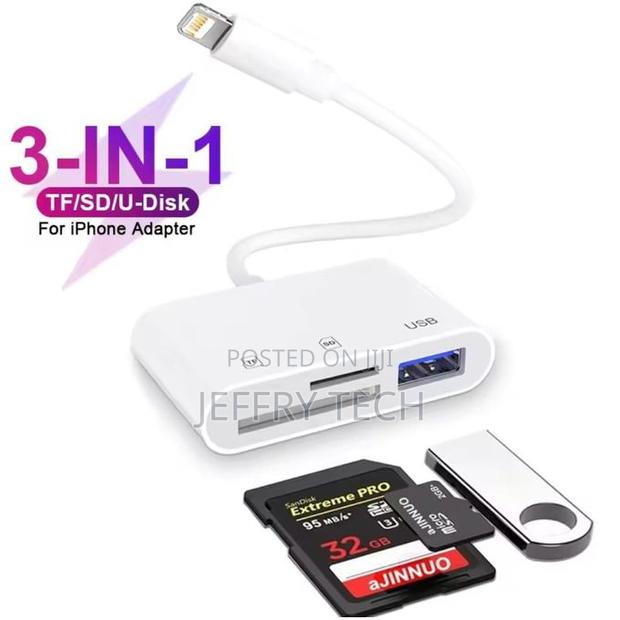 3 in 1 Usb Sd Tf Memory Card Reader for iPhone - main view