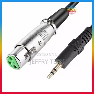 2m Professional Microphone Cable – 3.5mm Jack Male to 3-Pin