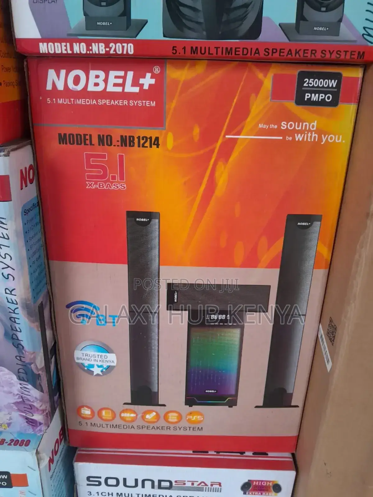 Nobel Plus 5.1 Subwoofer Nb-1214 Home Theater 22000w Pmpo