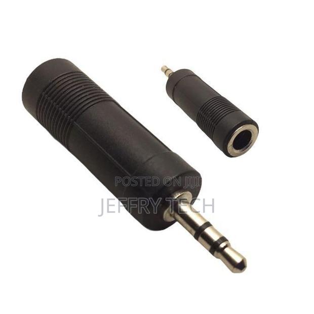 3.5mm to 6.35mm Jack Adapter - Male/Female - Audio Converter