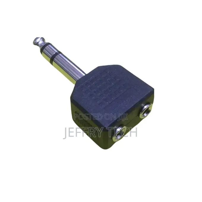 6.5mm Male to 3.5mm Dual Female Audio Converter
