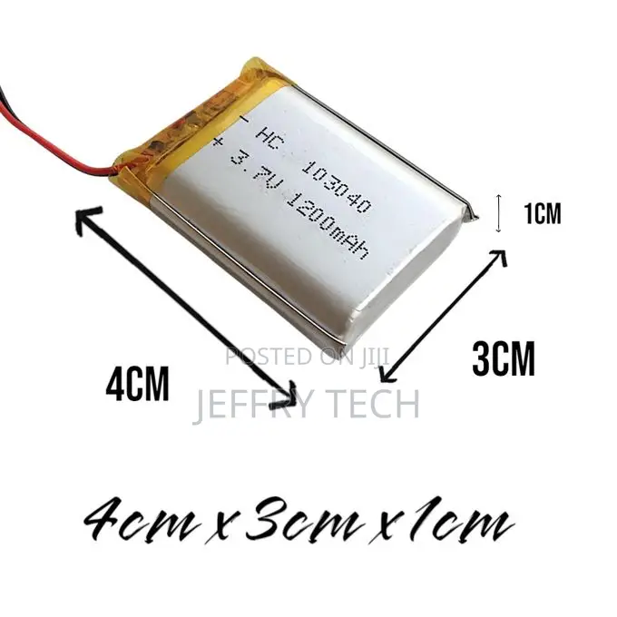 3.7v, 600 Mah Lipo Battery