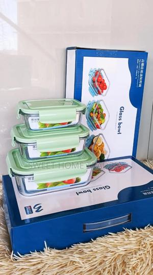 3 PCS Glass Containers - thumbnail 2