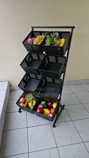 Multilayer Kitchen Vegetable Basket Rack 4 Layer