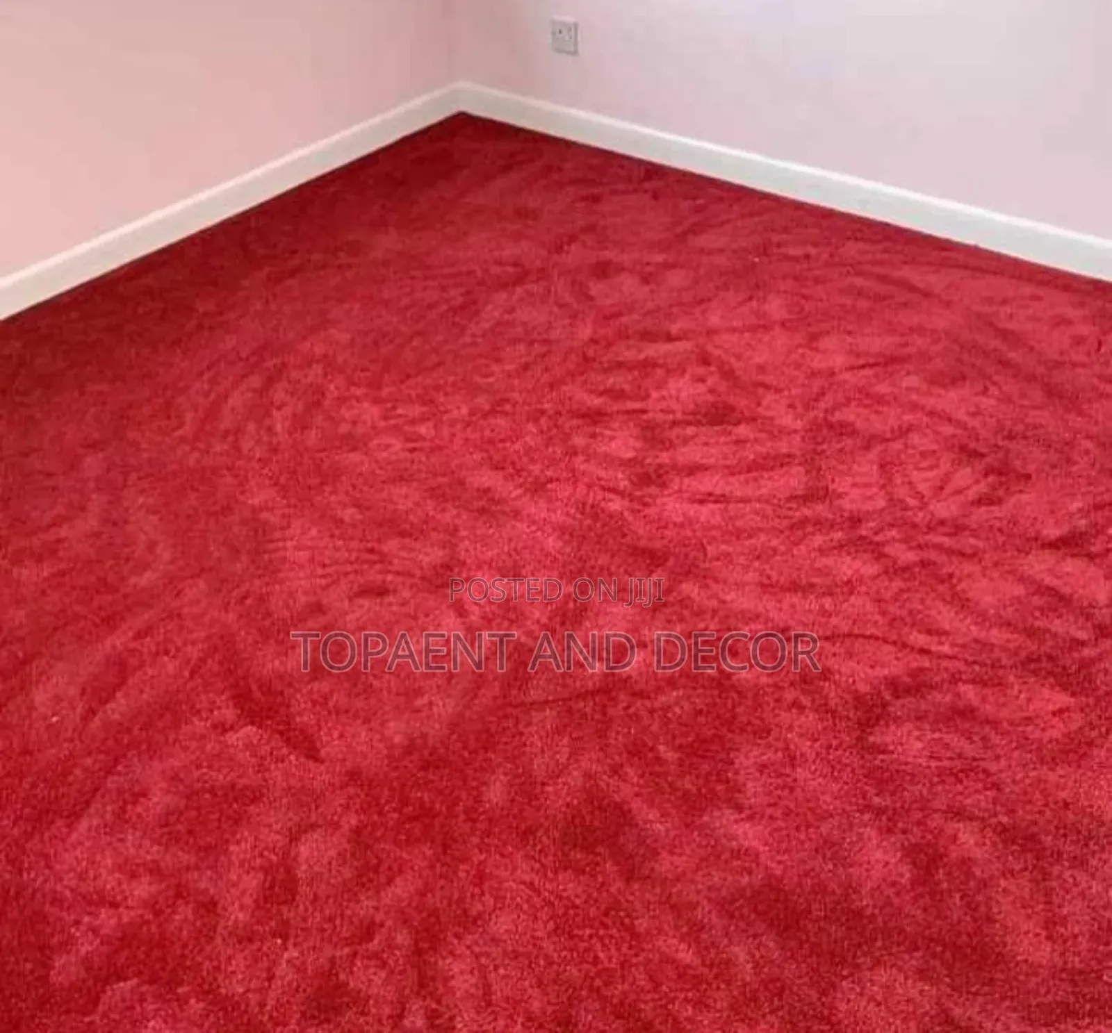 Vip Soft Plain Red Wall to Wall Carpet